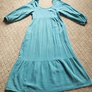 Women's turquoise casual dress